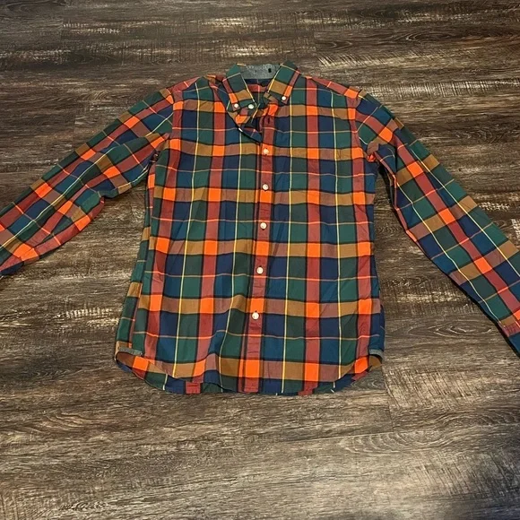 J. Crew Men's Multicolor Plaid Casual Shirt - Picture 2 of 4